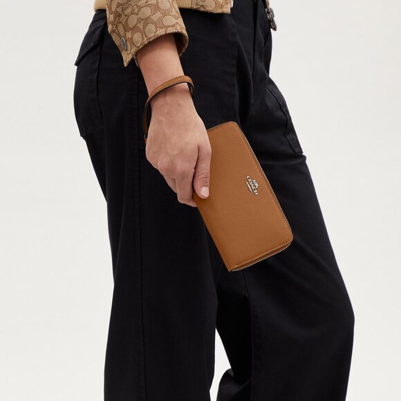 Coach Long Zip Around Wallet - Picture 3 of 3